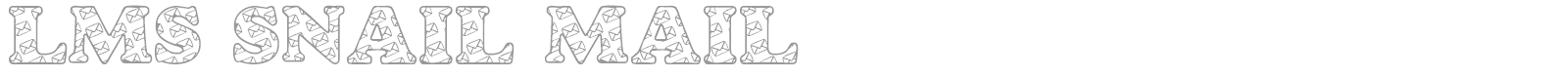 LMS Snail Mail font preview